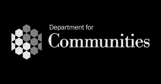 Department for Communities logo - 651 by 342 pixels