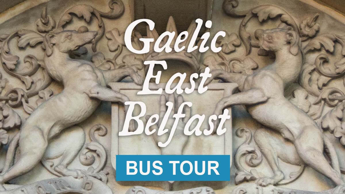Gaelic East Belfast bus tour illustration for Journey East Gaelic history guided bus and walking tours in Belfast and east Belfast, Northern Ireland - horizontal events photo 6737